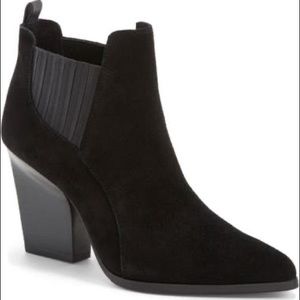 Donald Pliner Vale Suede Black Bootie NEW Size 8.5